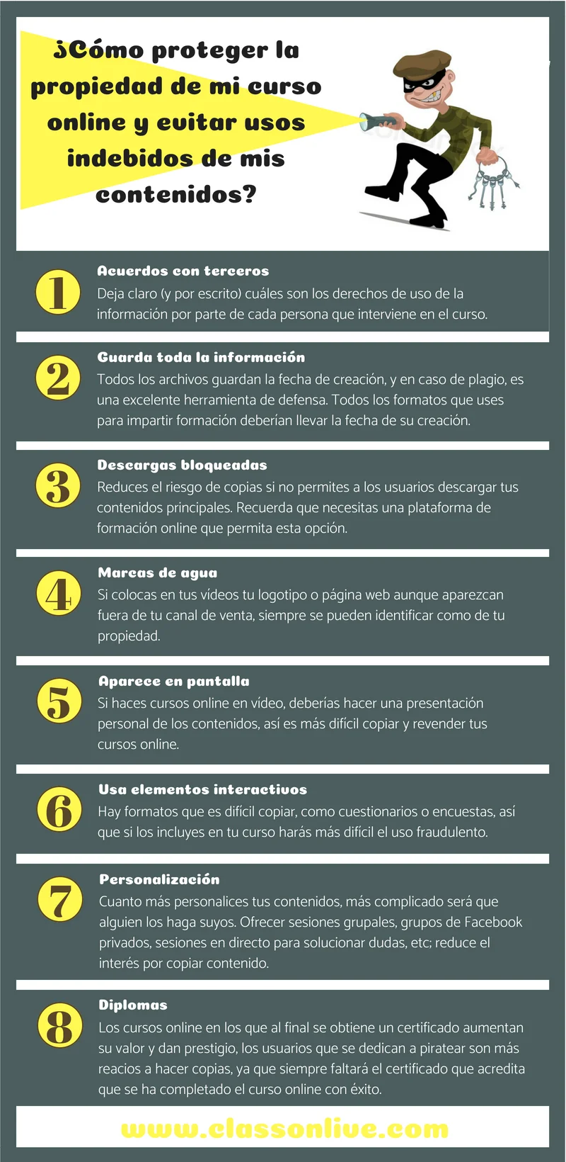 ¿Cómo proteger la propiedad de mi curso online y evitar usos indebidos de mis contenidos?